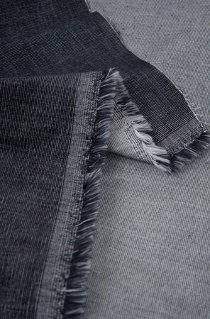 Atelier Brunette Deep Charcoal Woven Velvet COTTON