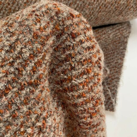 Hilco - Meran Grey Rust Mantelstof WOLMIX KATOEN