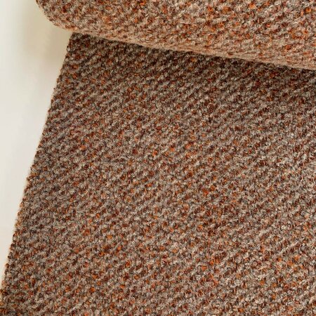 Hilco - Meran Grey Rust Mantelstof WOLMIX KATOEN