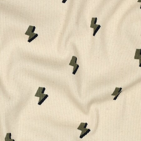 Verhees - Natural Lightning - Ribbed Jersey (GOTS)