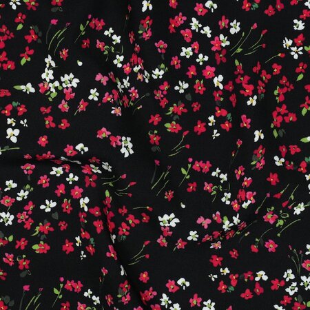 VERHEES - Digital flowers - Black Lenzing Ecovero
