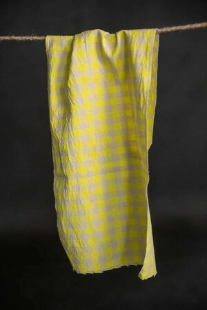 Merchant & Mills - Neon Fizz Gingham Organic Cotton/Linen