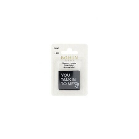 Bohin - You Talkin'to Me - woven labels