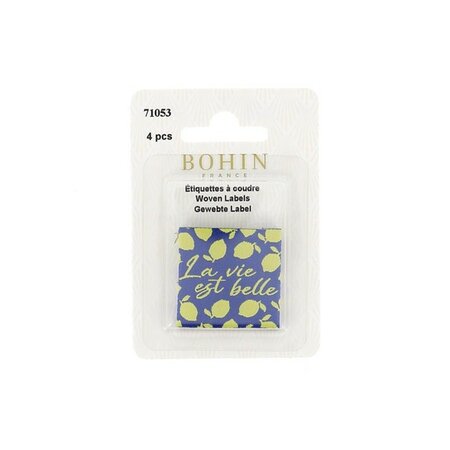 Bohin - La Vie Est Belle  - woven labels