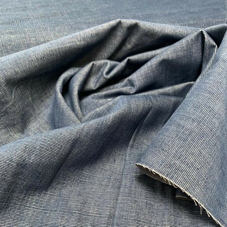 Atelier Brunette Vintage Blue Woven Velvet Babyrib COTTON