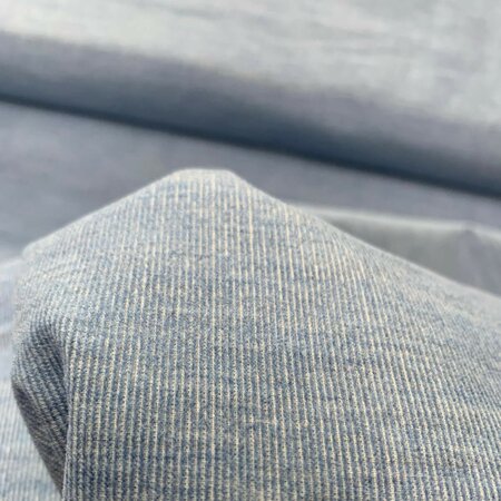Atelier Brunette Light Blue Woven Velvet COTTON