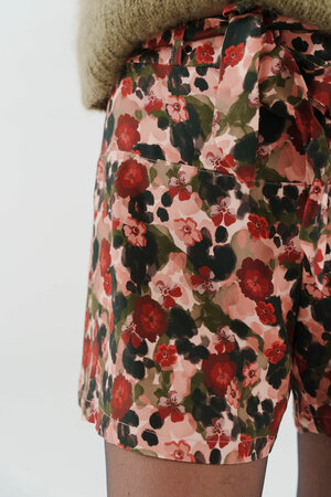 COUPON 90 CM Lise Tailor - Flower Drips - VISCOSE TWILL OEKO-TEX® STeP & FSC