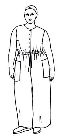 Tauko Magazine - VERANDA Jumpsuit - PDF PATTERN