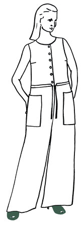 Tauko Magazine - VERANDA Jumpsuit - PDF PATTERN