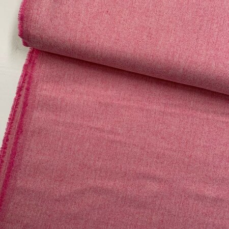 DEADSTOCK Warm Pink COTTON TWILL FLANEL