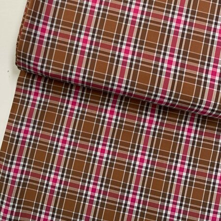 DEADSTOCK Brown Berry Brick COTTON