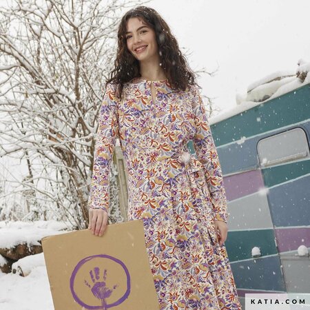 Katia - Purple rights JERSEY VISCOSE