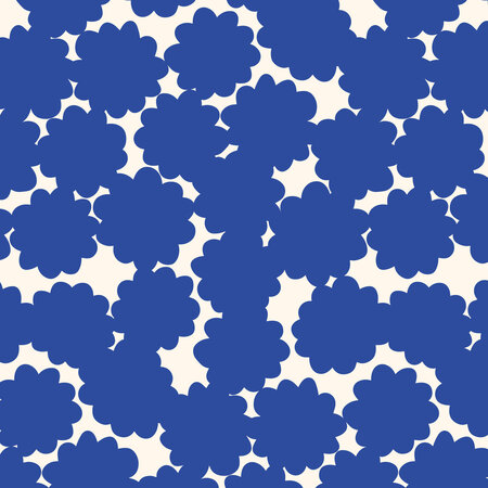 Cloud9 - Blossom Blue - WILD GARDEN - COTTON biokatoen