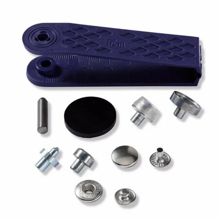 PRYM DRUKKNOOP ANORAK 12mm ZILVER