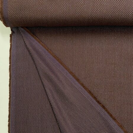 DEADSTOCK Chocolate Blue Stitches COTTON