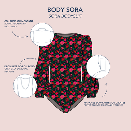 Lise Tailor - Sora Bodysuit - Papier Patroon
