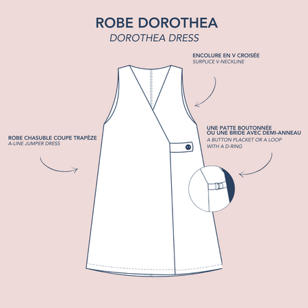 Lise Tailor - Dorothea Pinafore Wrapdress - Papier Patroon