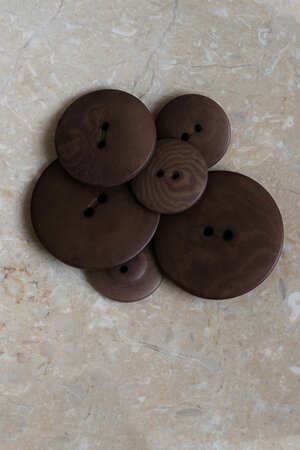 Atelier Brunette - 25mm - Oat Chocolate  Corozo Palm