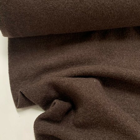 Hilco - Dark Brown Light Walker Mantelstof WOL