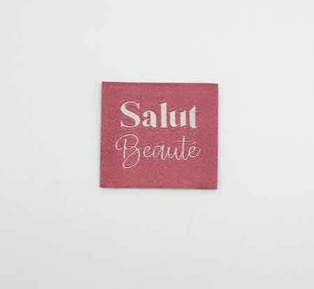 L'Etiquette Home Couture - Salut Beauté - Pink woven labels