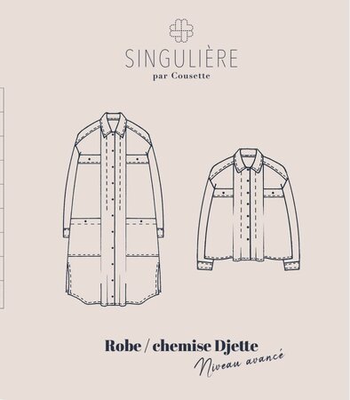 Cousette - Djette Blouse Dress - papier patroon