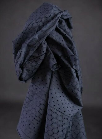 Merchant & Mills - Navy Eyelet Indian Cotton