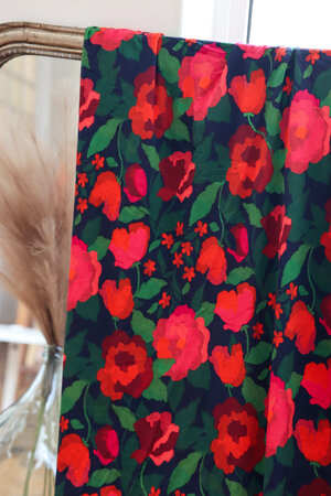 COUPON 35 CM Lise Tailor - La Roseraie - VISCOSE LENZINGâ„¢ ECOVEROâ„¢