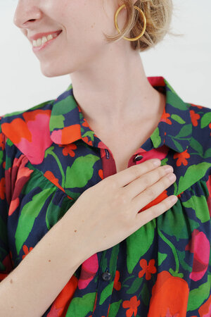 COUPON 35 CM Lise Tailor - La Roseraie - VISCOSE LENZINGâ„¢ ECOVEROâ„¢