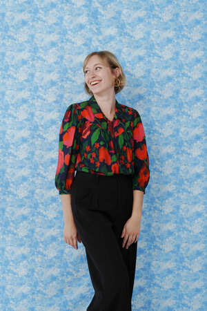 COUPON 35 CM Lise Tailor - La Roseraie - VISCOSE LENZINGâ„¢ ECOVEROâ„¢