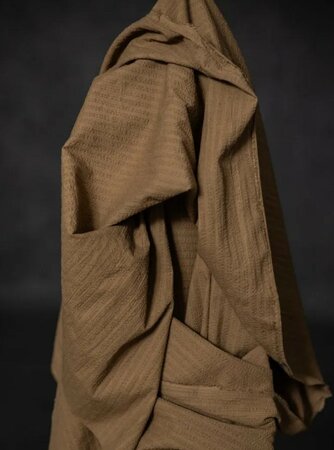 Merchant & Mills - Muddy Moss Seersucker Stripe Indian Cotton 