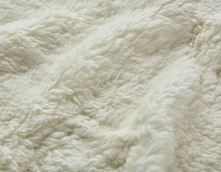 COUPON 35 CM Teddy 100% biokatoen natuurwit/off white GEWASSEN