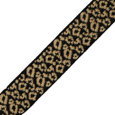 Sierband Leopard Black & Gold - 30mm 