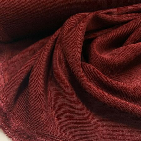 DEADSTOCK Warm Red Corduroy VISCOSE