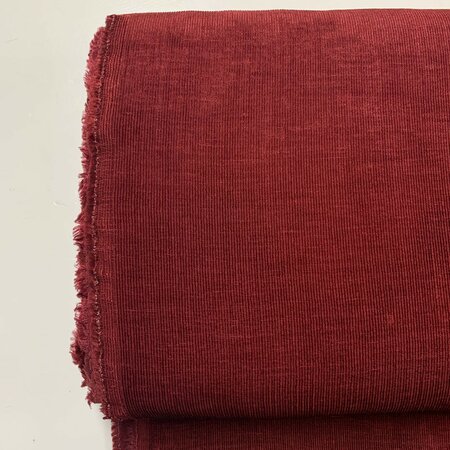 DEADSTOCK Warm Red Corduroy VISCOSE