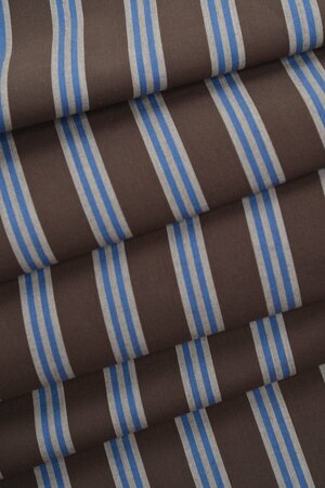 COUPON 85cm Atelier Brunette WEAVE LINE COTTON Oat Chocolate