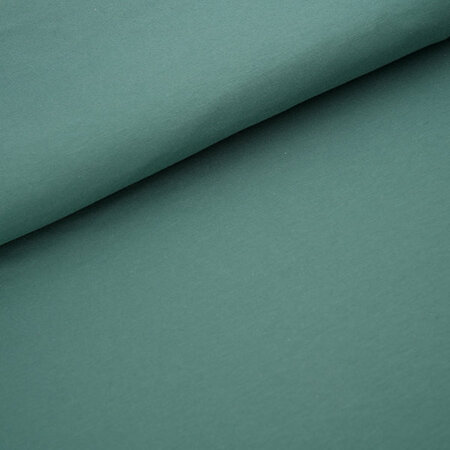 COUPON 85 CM Stoffonkel Solid Dusty Green JERSEY GOTS