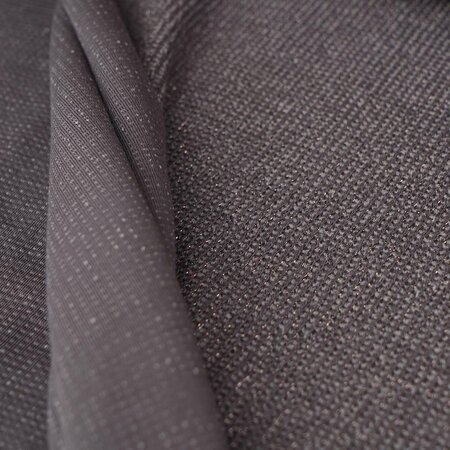 COUPON 140cm Stoffonkel Organic Selanik - Delight Dunkelgrau