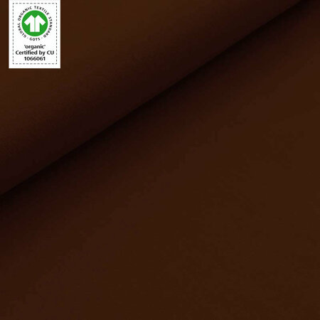 COUPON 100cm Stoffonkel - Choco SWEAT GOTS