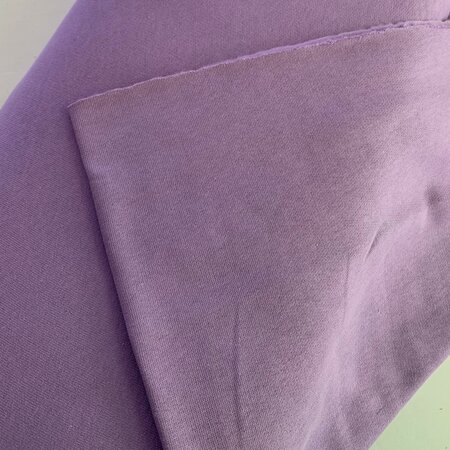 COUPON 55cm C. Pauli - Rhapsody/Lila brushed sweat GOTS