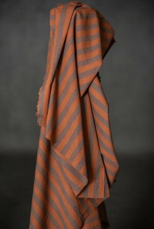 Merchant & Mills - Double Chocolate Stripes Organic Cotton/Linen