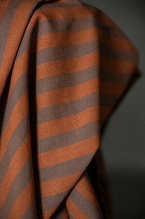 Merchant & Mills - Double Chocolate Stripes Organic Cotton/Linen