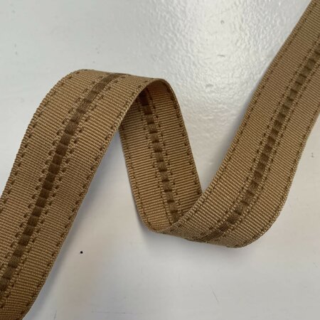 Sierband Mocha Base Light Brown - 25mm