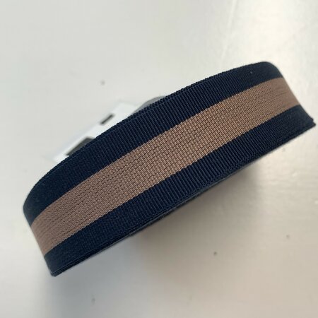 Sierband Dark Blue - Brown - 25mm