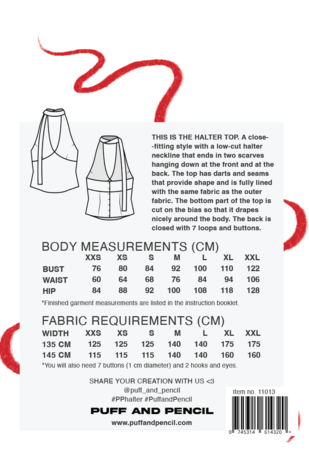 Puff and Pencil - Halter Top 