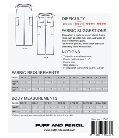 Puff and Pencil - Versa Pants 