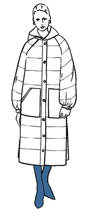Tauko Magazine - Nietos Coat - PDF PATTERN