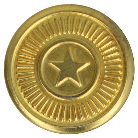 Jeansknopen 17mm ster goudkleurig