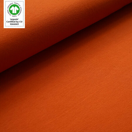 COUPON 120 CM Stoffonkel - Roest SWEAT GOTS