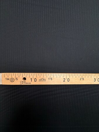 DEADSTOCK Striped Gray Black WOOL Lurex 