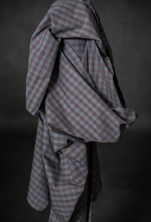 COUPON 165 CM Merchant & Mills - Damson Gingham Organic Cotton/Linen